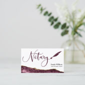 Beruflicher Notar-Signaturvertrag Agent Black Gold Visitenkarte (Stehend Vorderseite)