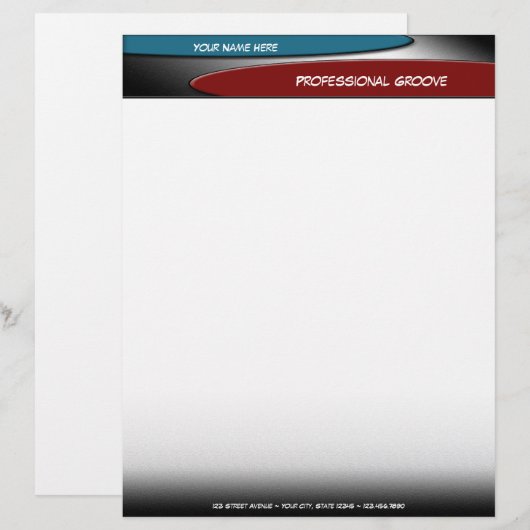 Beruflicher Nutbriefkopf Briefkopf (Vorne/Hinten)