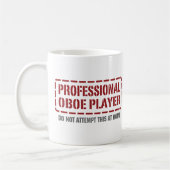 Beruflicher Oboe Spieler Kaffeetasse (Links)