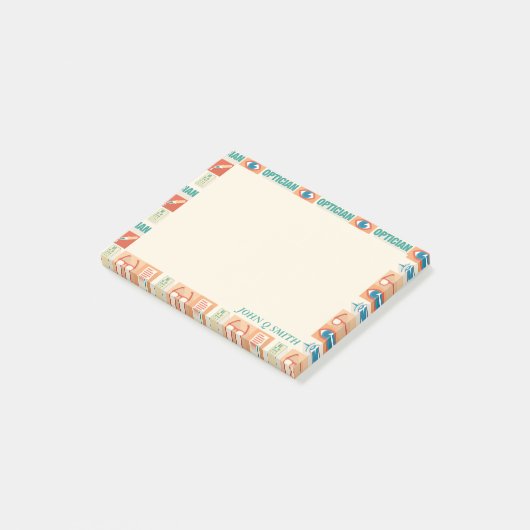 Beruflicher Optimierer ・ Post-it Klebezettel (angewinkelt)