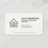 Beruflicher Organisator Black Noir Visitenkarte (Vorderseite)