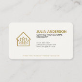 Beruflicher Organisator Gold Visitenkarte (Vorderseite)