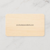 Beruflicher Palettenkiste aus rotem Holz Visitenkarte (Rückseite)