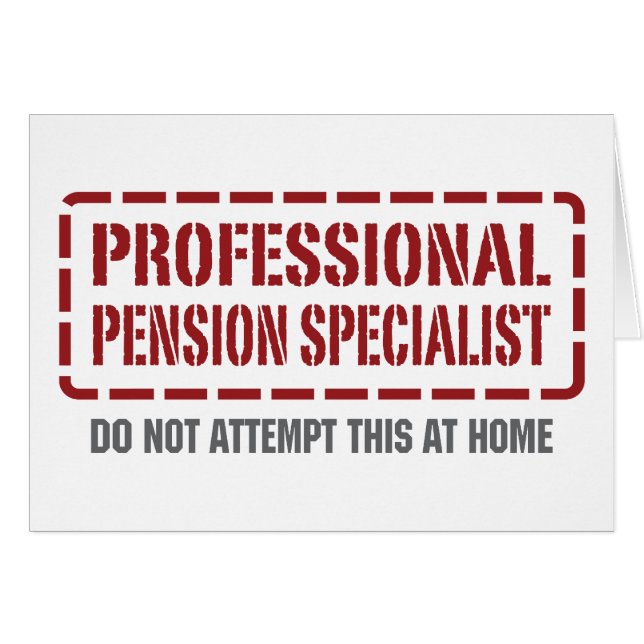 Beruflicher Pensions-Spezialist (Vorderseite (Horizontal))
