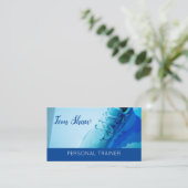 Beruflicher Personal Trainer Fitness Coach Visitenkarte (Stehend Vorderseite)