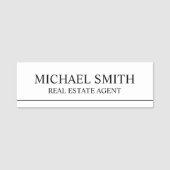 Beruflicher Personalisierter Name Namensschild (Vorderseite)