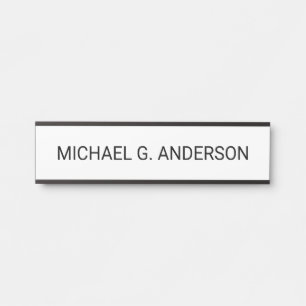 Beruflicher Personalisierter Name Türschild