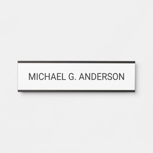 Beruflicher Personalisierter Name Türschild (Vorderseite )