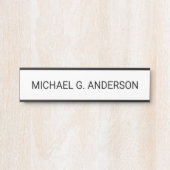 Beruflicher Personalisierter Name Türschild (Vorderseite )