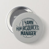 Beruflicher Personalmanager Button (Vorne & Hinten)