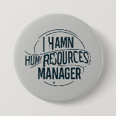 Beruflicher Personalmanager Button (Vorderseite)
