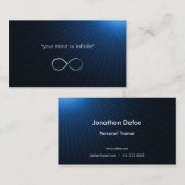 Beruflicher persönlicher blauer Ton des Trainer-| Visitenkarte (Vorne/Hinten)