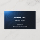 Beruflicher persönlicher blauer Ton des Trainer-| Visitenkarte (Rückseite)