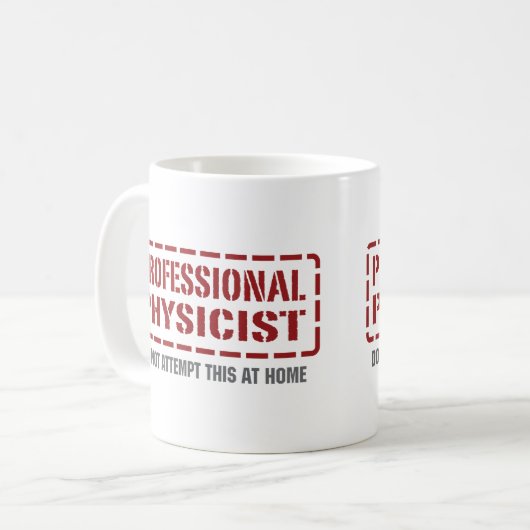 Beruflicher Physiker Kaffeetasse (Vorderseite Links)