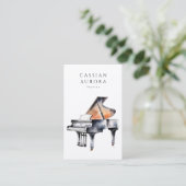 Beruflicher Pianist und Klaviermusiker Visitenkarte (Stehend Vorderseite)