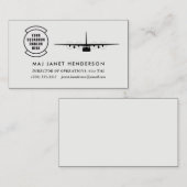 Beruflicher Pilot des Geschwader-Flecken-C-130 Visitenkarte (Vorne/Hinten)