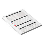 Beruflicher Plan für kundenspezifische Geschäftspr Notizblock (angewinkelt)