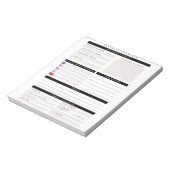 Beruflicher Plan für kundenspezifische Geschäftspr Notizblock (Rotiert)