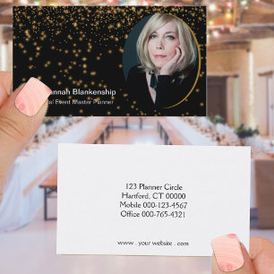 Beruflicher Planer für Black Gold - kundenspezifis Visitenkarte