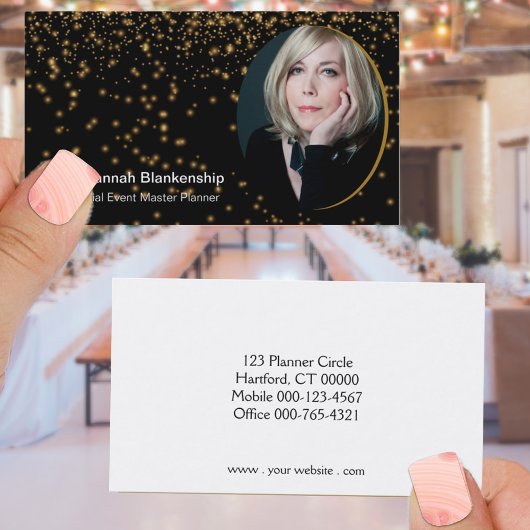 Beruflicher Planer für Black Gold - kundenspezifis Visitenkarte