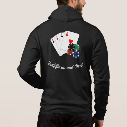 Beruflicher Poker Hoodie (Rückseite)