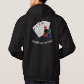 Beruflicher Poker Player Dream Aces Hoodie (Rückseite)