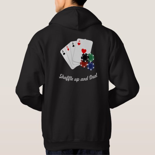 Beruflicher Poker Player Dream Aces Hoodie (Rückseite)