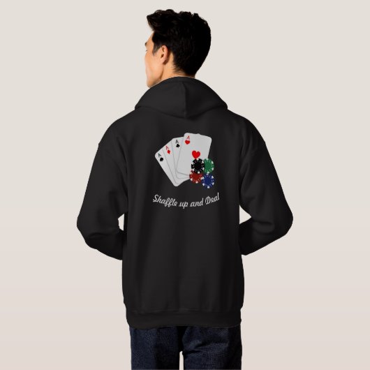 Beruflicher Poker Player Dream Aces Hoodie (Schwarz voll)