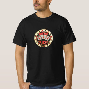 Beruflicher Poker Player Royal Flush Poker Chip T-Shirt
