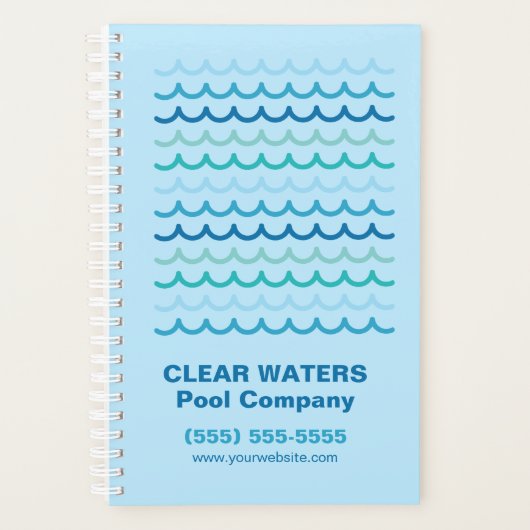 Beruflicher Pool-Service Planer (Vorderseite)