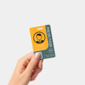 Beruflicher Pressepass mit QR-Code und Foto Ausweis (Handheld)