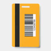 Beruflicher Pressepass mit QR-Code und Foto Ausweis (Rückseite)