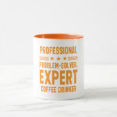 Beruflicher Problemlöser. Kaffeetrinker Tasse (Zentrum)
