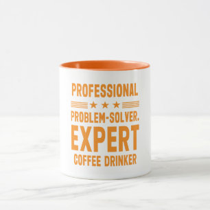 Beruflicher Problemlöser. Kaffeetrinker Tasse