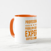 Beruflicher Problemlöser. Kaffeetrinker Tasse (Vorderseite Links)