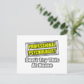 Beruflicher Psychologe...Joke Postkarte (Stehend Vorderseite)