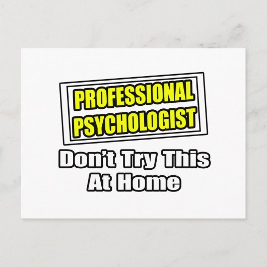 Beruflicher Psychologe...Joke Postkarte (Vorderseite)