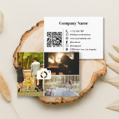 Beruflicher QR Code 3 Foto Layout Fotografie Visitenkarte
