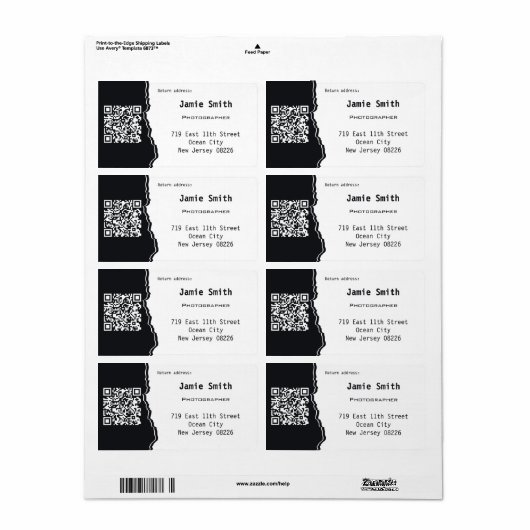 Beruflicher QR-Code Benutzerdefinierte Foto-Rückse (Vorne)