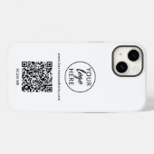 Beruflicher QR-Code Case-Mate iPhone Hülle (Rückseite (Horizontal))