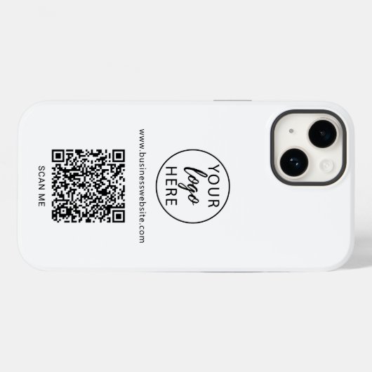 Beruflicher QR-Code Case-Mate iPhone Hülle (Rückseite (Horizontal))
