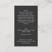 Beruflicher QR-Code Einfach Modernes Logo Foto Visitenkarte (Rückseite)