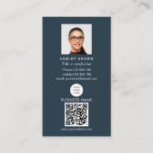 Beruflicher QR-Code Einfach reales Anwesen-Foto Bu Visitenkarte (Vorderseite)