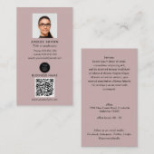 Beruflicher QR-Code Einfach reales Anwesen-Foto Bu Visitenkarte (Vorne/Hinten)