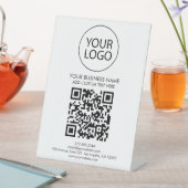 Beruflicher QR-Code-Firmenlogo Sockelschild (In Situ)