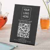 Beruflicher QR-Code-Firmenlogo Sockelschild (In Situ)