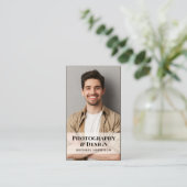 Beruflicher QR-Code Foto Visitenkarte (Stehend Vorderseite)