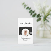 Beruflicher QR-Code Fotografie und Design Visitenkarte (Stehend Vorderseite)