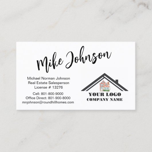 Beruflicher QR-Code für aktuelles Real Anwesen Visitenkarte (Vorderseite)