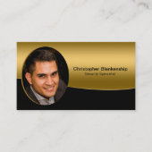 Beruflicher QR-Code für das Foto Black Gold Visitenkarte (Vorderseite)